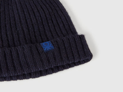 Benetton_Dark Blue_Hat in Wool Blend_126WGA006_66U_03