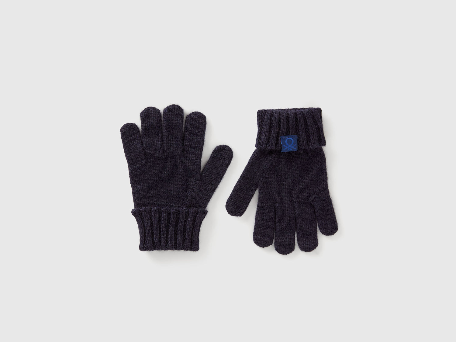 Benetton_Dark Blue_Gloves in Viscose and Wool Blend_126WGG009_66U_01