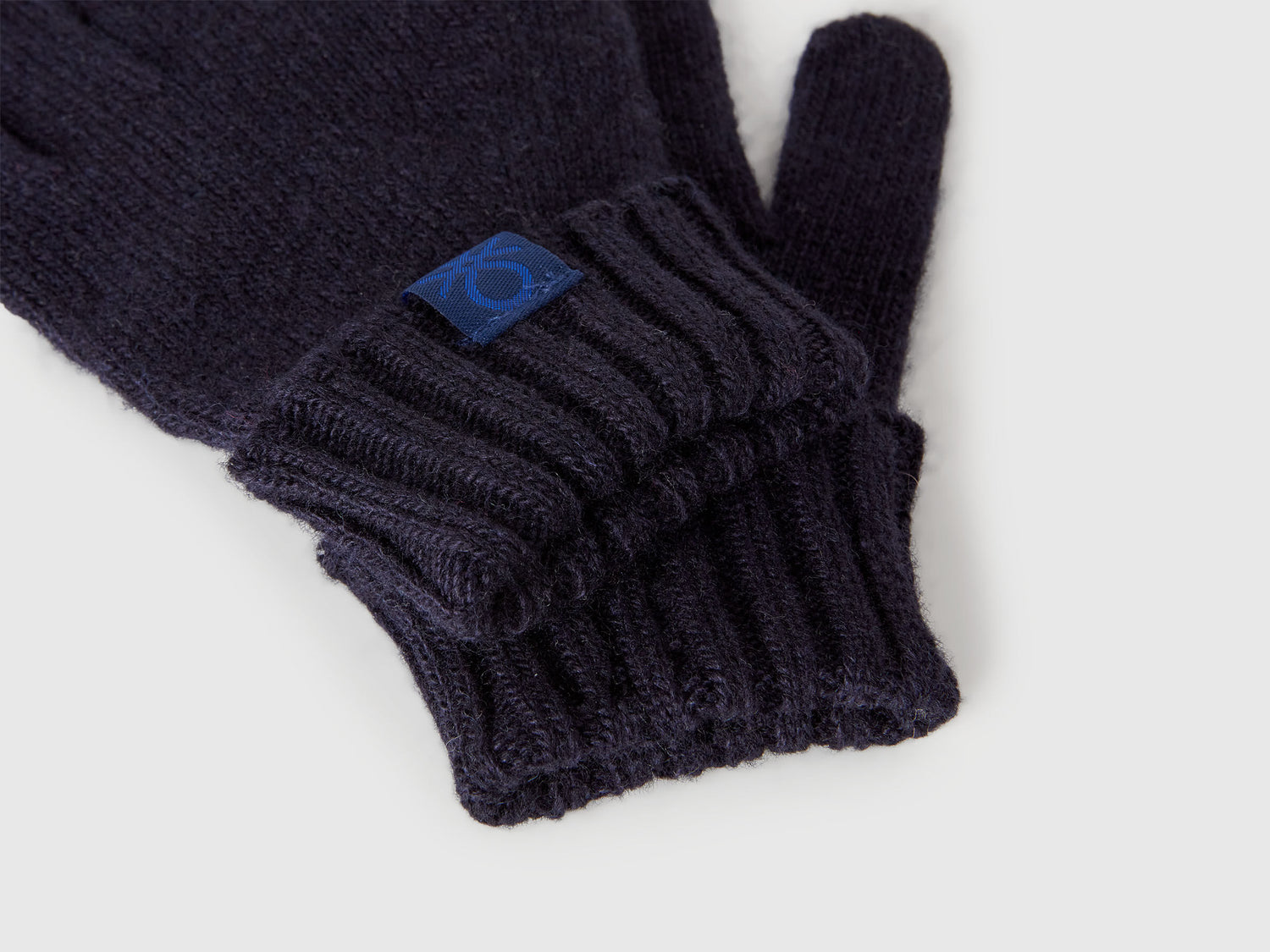 Benetton_Dark Blue_Gloves in Viscose and Wool Blend_126WGG009_66U_03