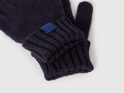 Benetton_Dark Blue_Gloves in Viscose and Wool Blend_126WGG009_66U_03