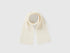 Benetton_Creamy White_Wool Blend Knit Scarf_126WGU005_000_01