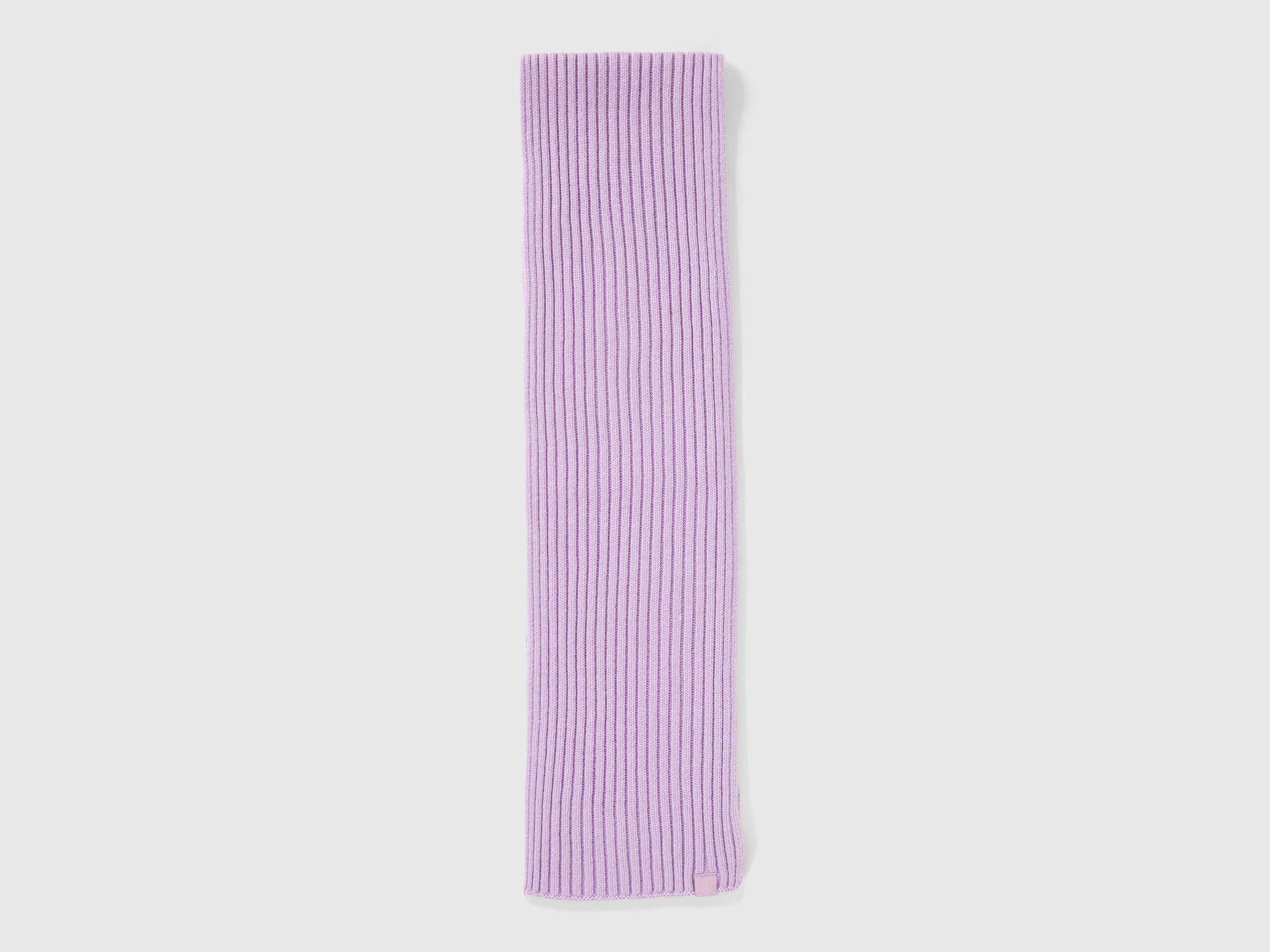 Benetton_Lavender_Wool Blend Knit Scarf_126WGU005_0W1_02