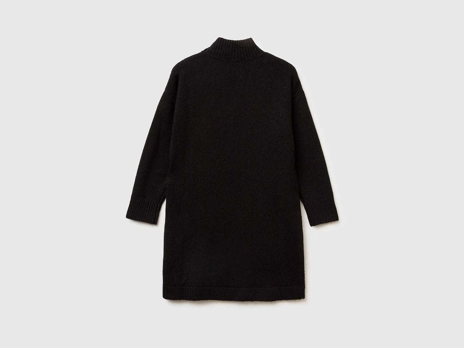Benetton_Black_Turtleneck Knit Dress_12B9CV007_100_02
