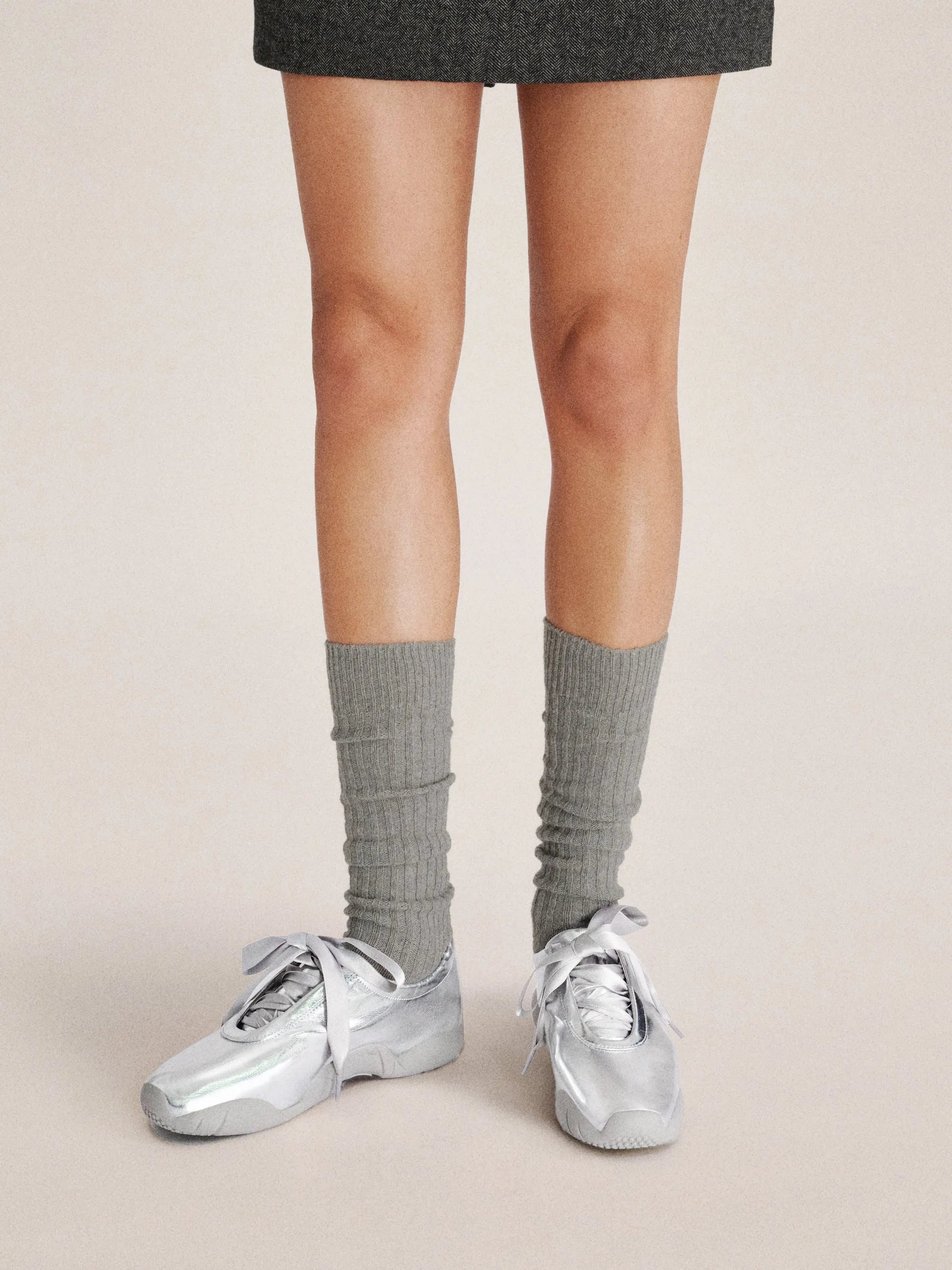 JW PEI_Grey_Flavia Ballerina Sneakers_12BS02-9_Silver_02