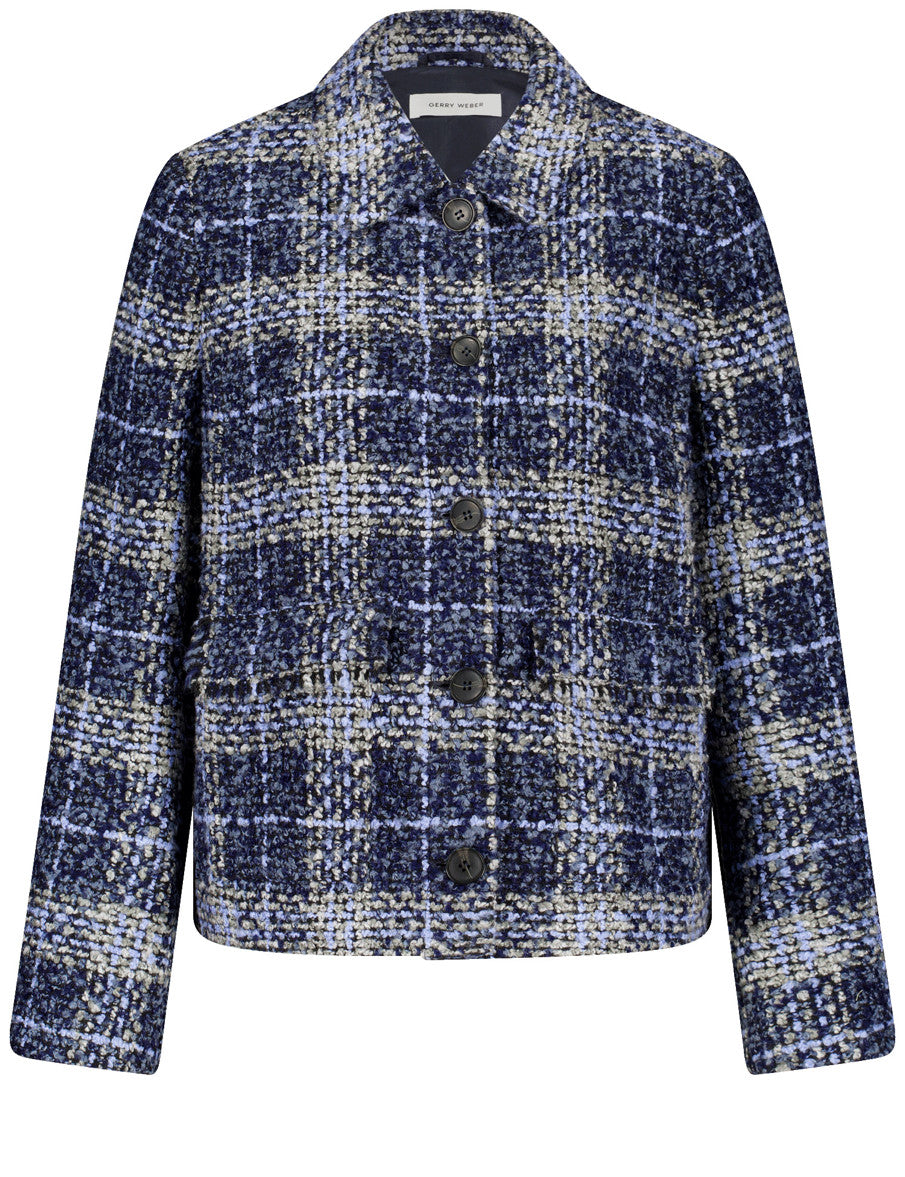 Gerry Weber_Night Sky Grey Bleu Check_Blazer Long Sleeve_130032-52016_8161_01