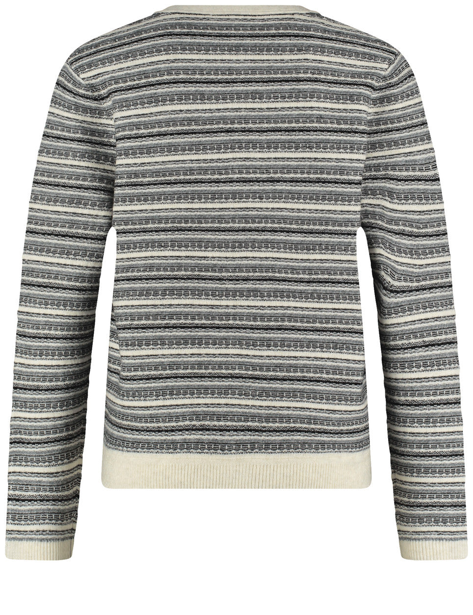 Gerry Weber_Offwhite-Black Stripe_Jacket Knit_130046-57026_9216_02