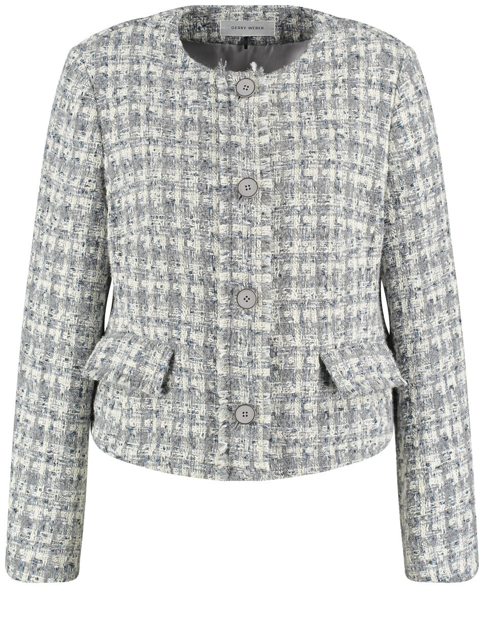 Gerry Weber_Grey Offwhite Patterned_Blazer Long Sleeve_130107-52024_2016_01
