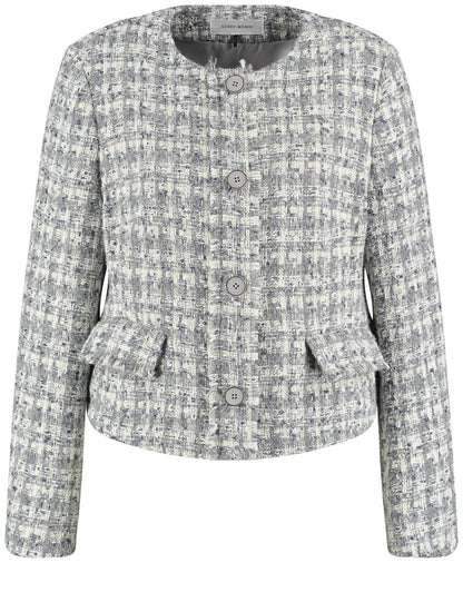 Gerry Weber_Grey Offwhite Patterned_Blazer Long Sleeve_130107-52024_2016_01