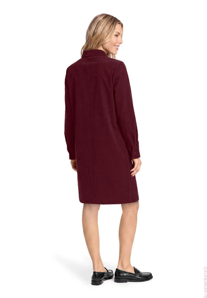 Betty Barclay Fall Burgundy Women Casual Dress SKU: 1324-3650_4626 Image 02