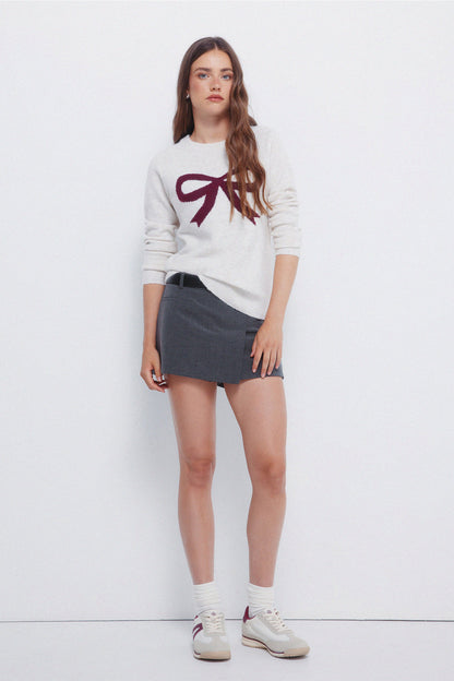 Springfield_Beige_Intarsia Bow Or Tie Jumper_1332576_50_02