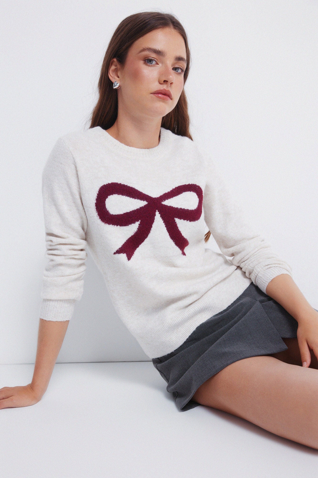 Springfield_Beige_Intarsia Bow Or Tie Jumper_1332576_50_05