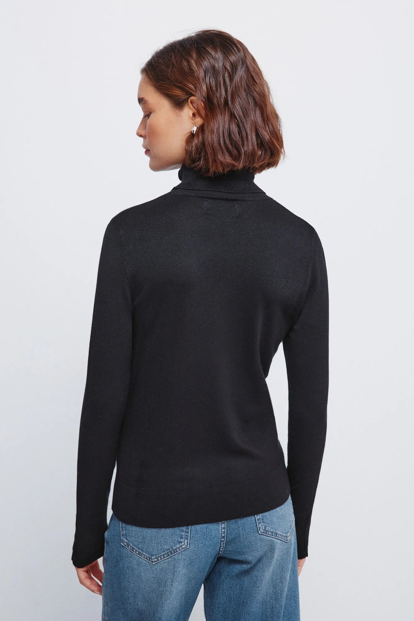 Springfield_black_High Neck Jumper with Buttons and Cuffs_1332580_01_04