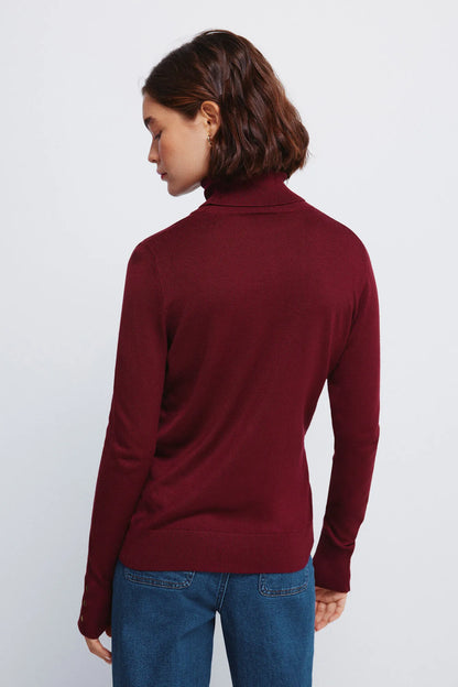 Springfield_black_High Neck Jumper with Buttons and Cuffs_1332580_68_04