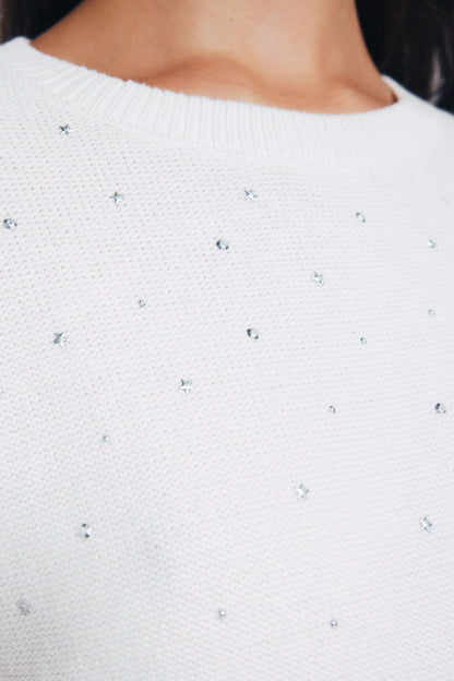 Springfield_Light_Brown_Gradient Crystal Studded Sweater_1332582_32_04