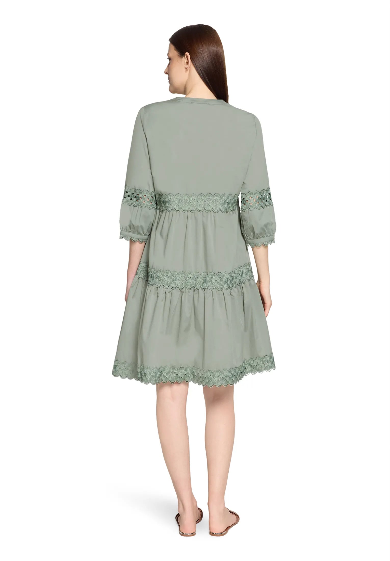 Betty Barclay Lily Pad Women Dress Short 3/4 Sleeve SKU: 1350-3196_5554 Image 03