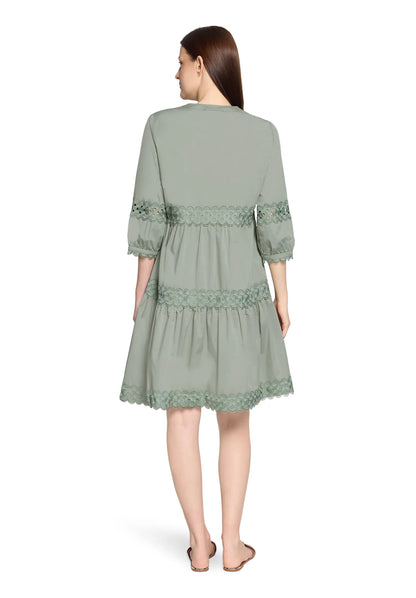 Betty Barclay Lily Pad Women Dress Short 3/4 Sleeve SKU: 1350-3196_5554 Image 03