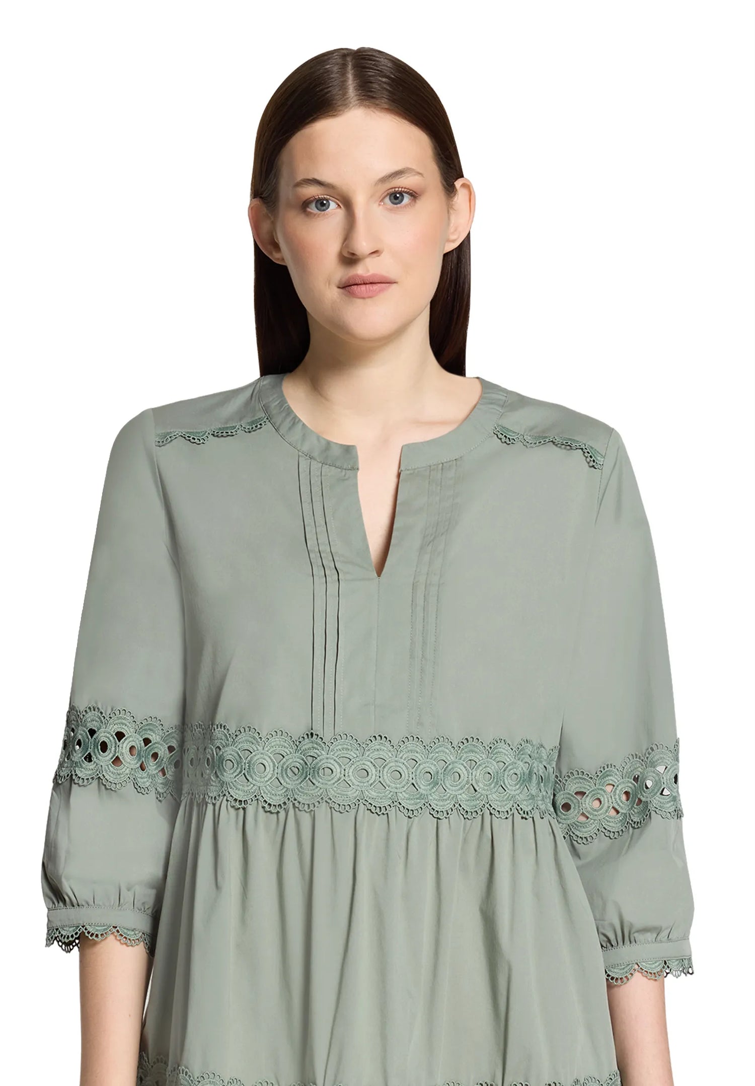 Betty Barclay Lily Pad Women Dress Short 3/4 Sleeve SKU: 1350-3196_5554 Image 06