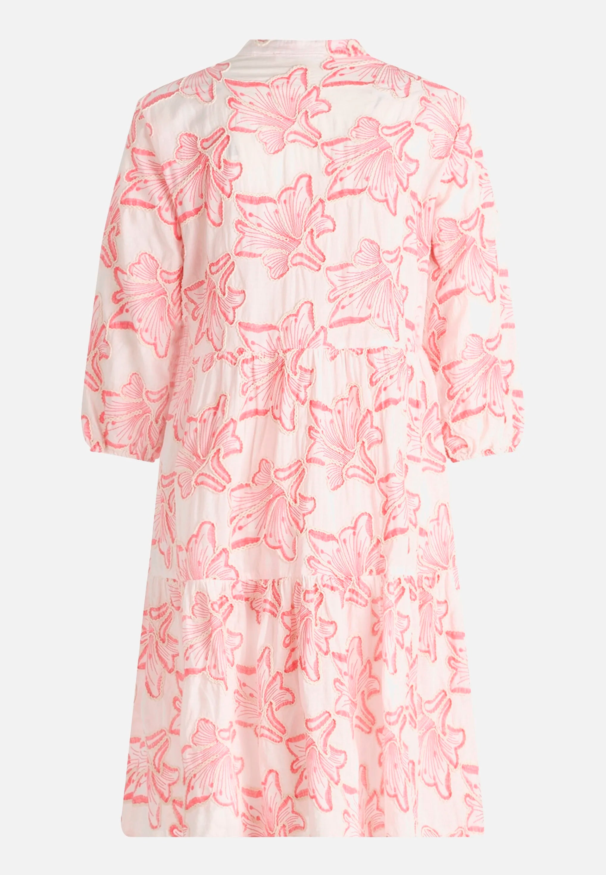 Betty Barclay Rose/Pink Women Tiered Dress with Embroidery SKU: 1352-3245_4845 Image 05