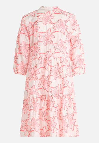 Betty Barclay Rose/Pink Women Tiered Dress with Embroidery SKU: 1352-3245_4845 Image 05