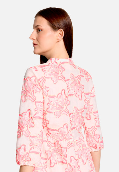 Betty Barclay Rose/Pink Women Tiered Dress with Embroidery SKU: 1352-3245_4845 Image 06