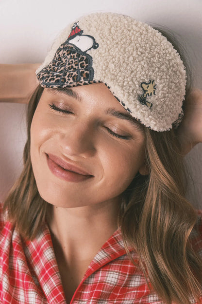Women Secret_Ivory_Snoopy Faux Shearling Sleep Mask_1372574_96_01