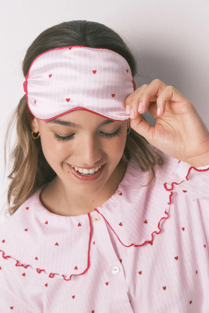 Women Secret Multicoloured Women Striped and Hearts Sleeping Mask SKU: 1373572_98 Image 03