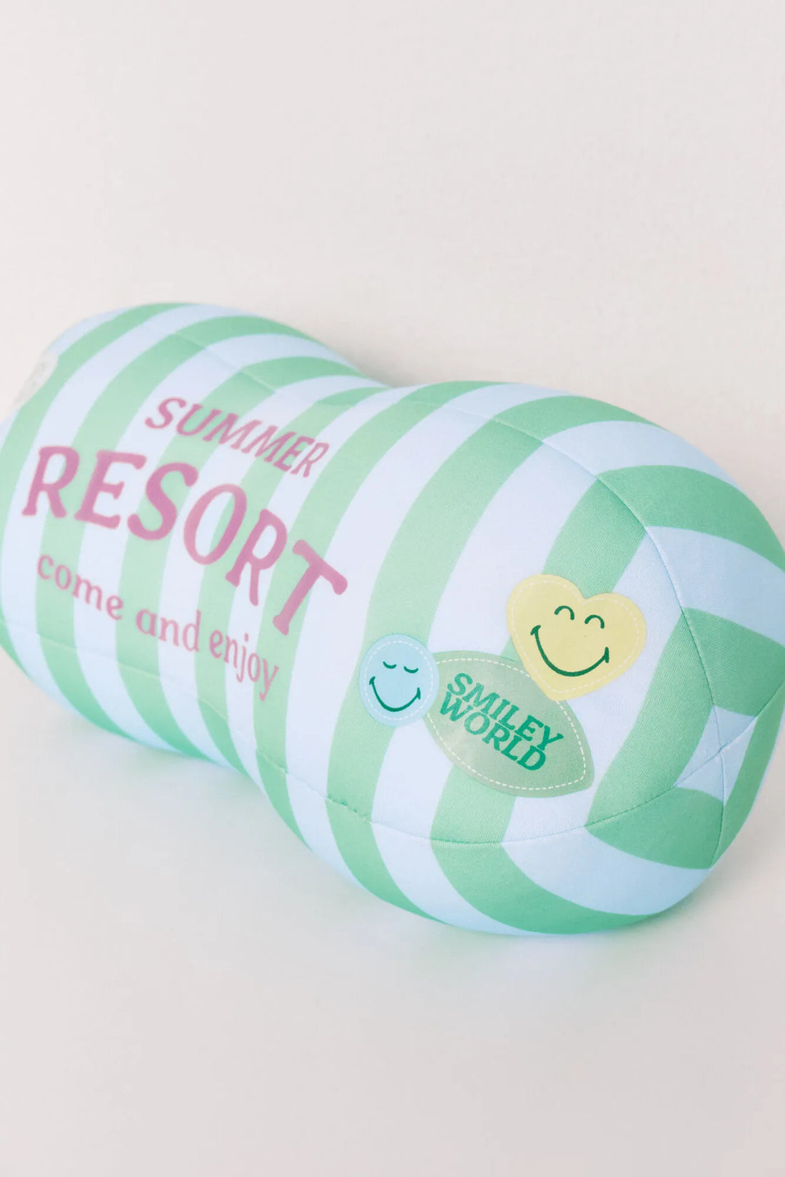 Women Secret Green Print Women Green Striped Smileyworld¨ Pillow SKU: 1373592_29 Image 02
