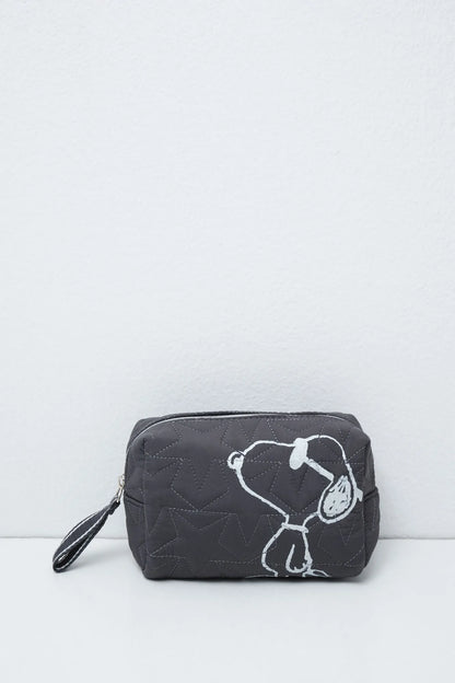Women Secret Dark Grey Women Black Small Snoopy Vanity Case SKU: 1374468_41 Image 02
