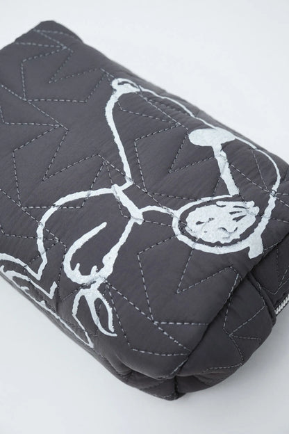 Women Secret Dark Grey Women Black Small Snoopy Vanity Case SKU: 1374468_41 Image 03