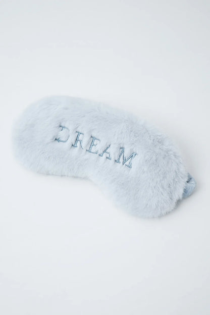 Women Secret Dark Grey Women Blue Faux Fur Sleep Mask SKU: 1374481_44 Image 01