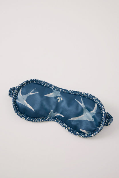 Blue Printed Padded Eye Mask_05