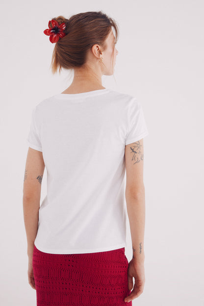 Springfield_White_Flower Graphic T-Shirt_1382473_96_04