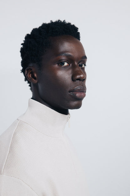 Springfield_Sand_Milano Zip Fastening Jumper_1402498_38_02