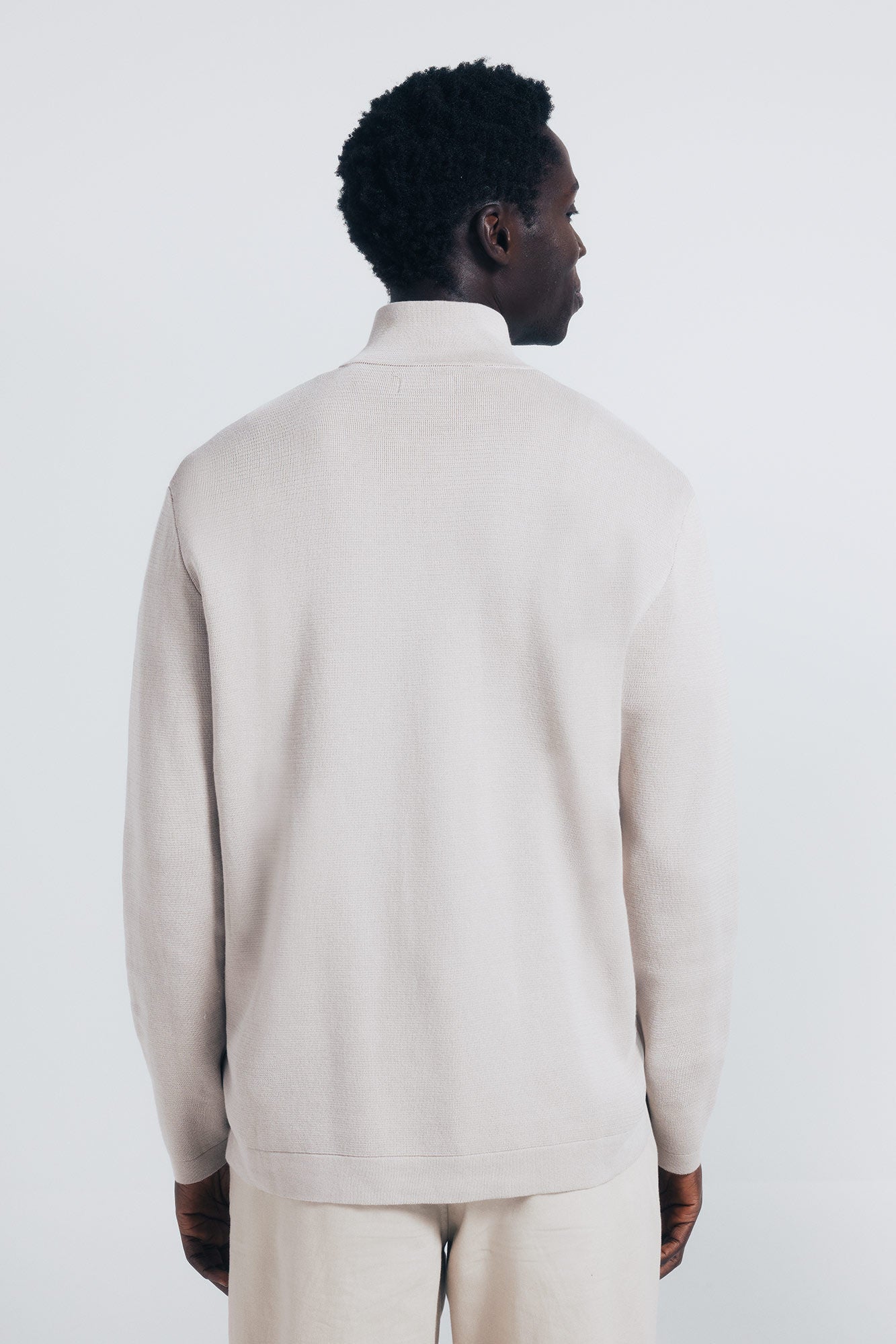 Springfield_Sand_Milano Zip Fastening Jumper_1402498_38_04