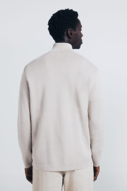 Springfield_Sand_Milano Zip Fastening Jumper_1402498_38_04