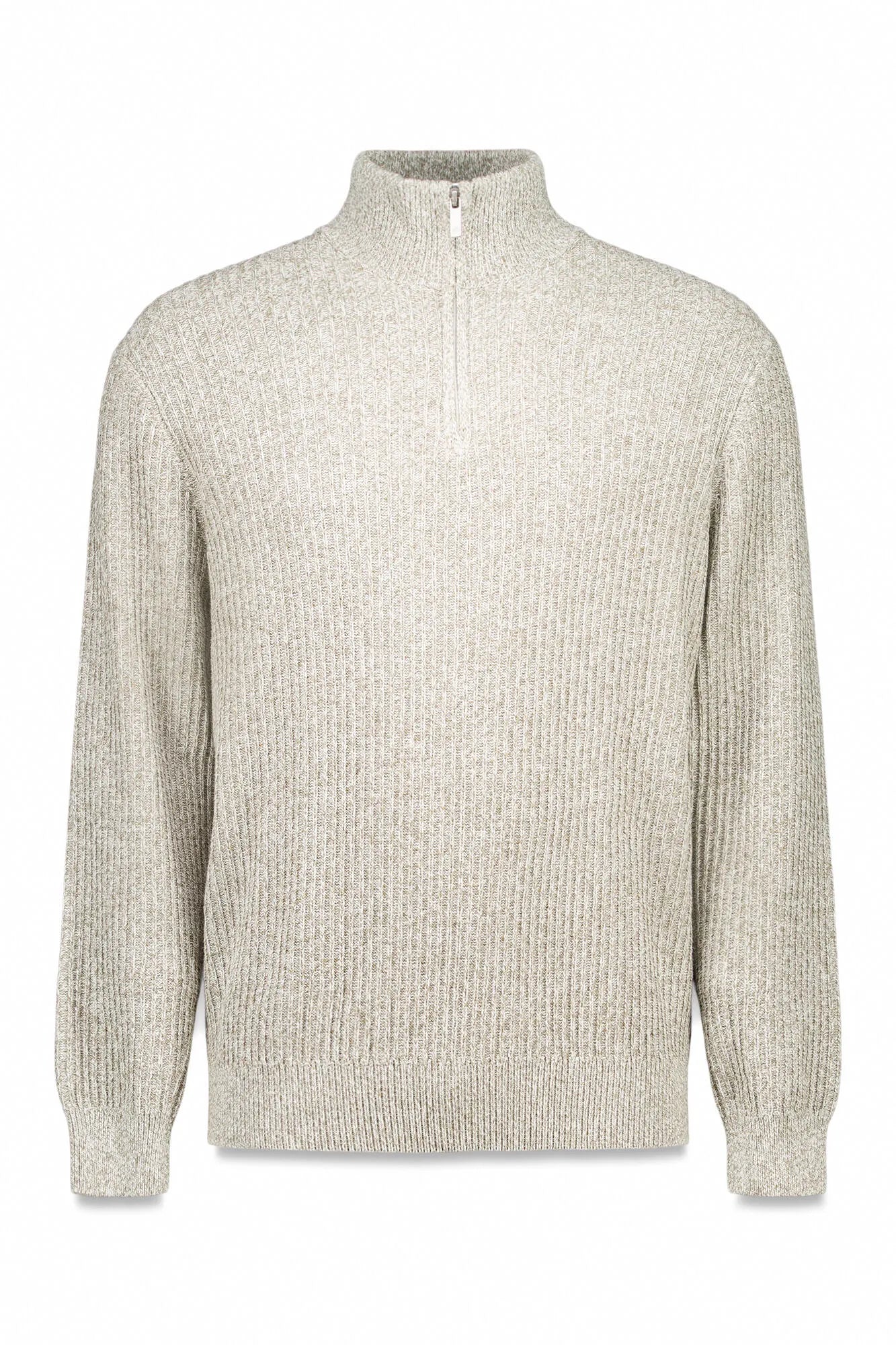 Springfield_Light Grey/Silver_Ribbed Zip Fastening Jumper_1402502_48_05