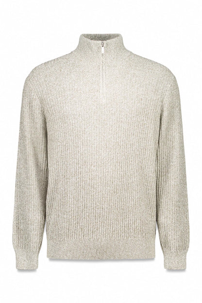 Springfield_Light Grey/Silver_Ribbed Zip Fastening Jumper_1402502_48_05