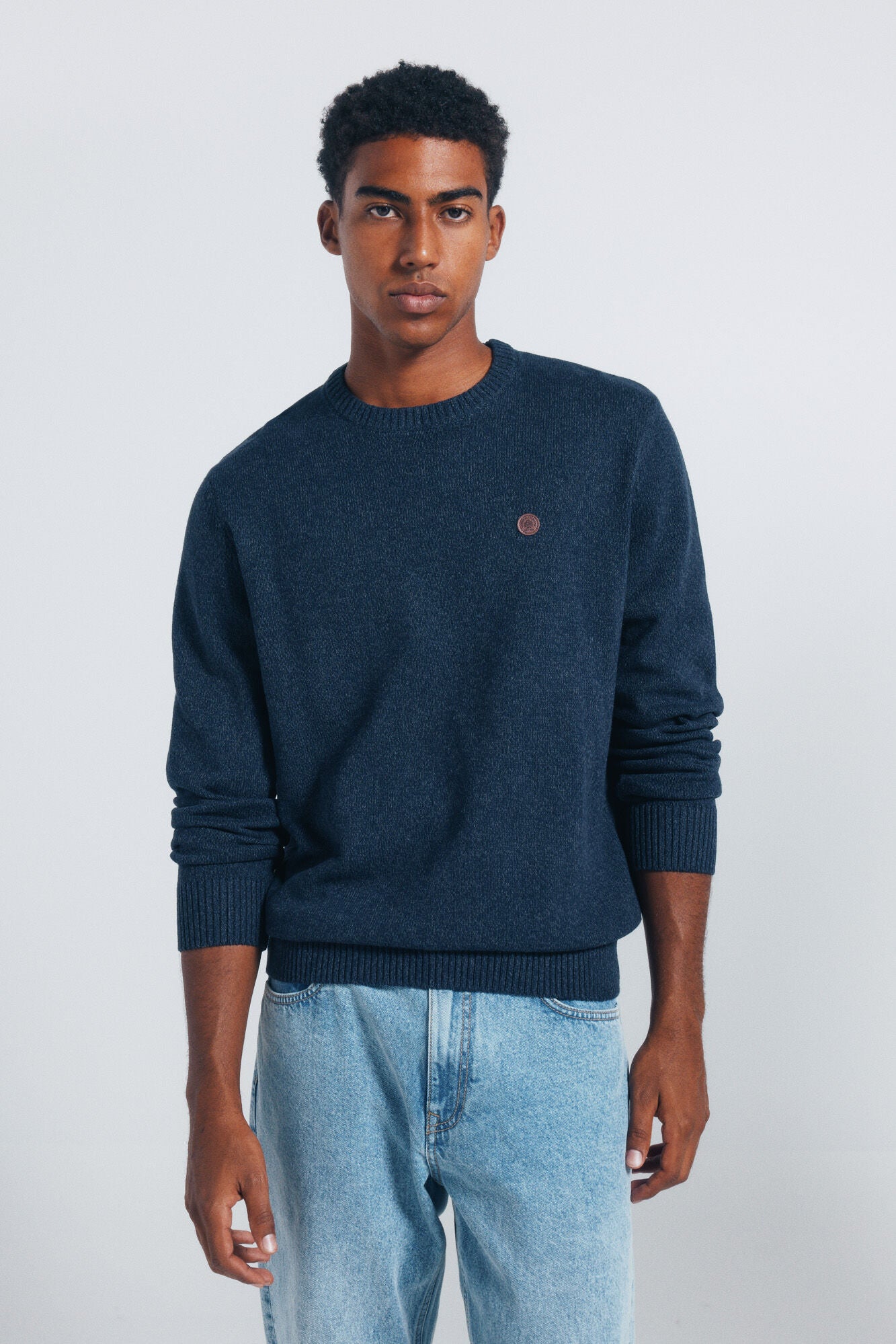 Springfield_Dark Blue_Plain Fantasy Twisted Jumper_1402504_11_01