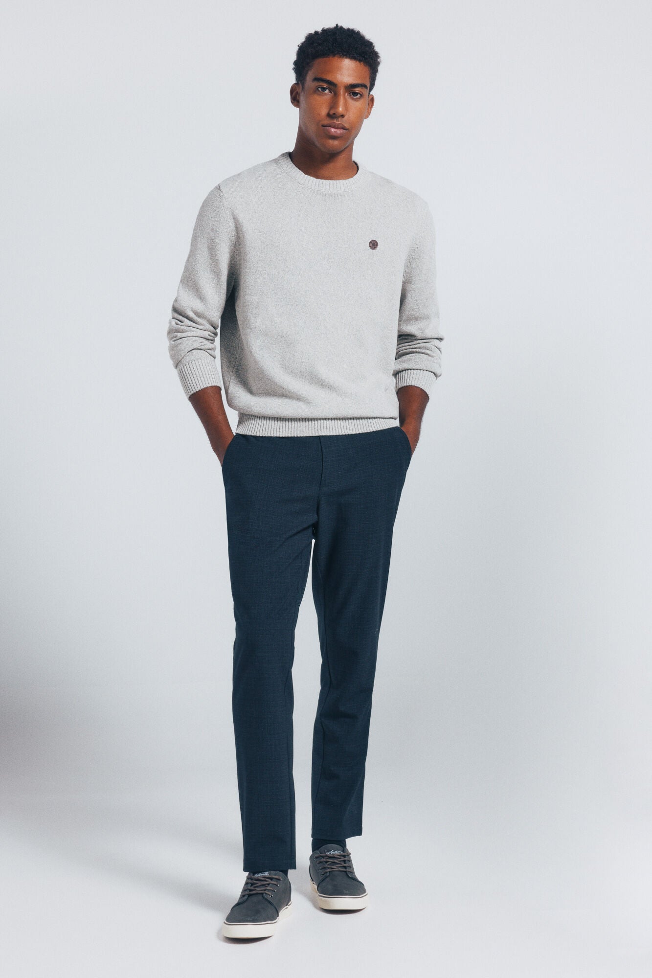 Springfield_Light Grey/Silver_Plain Fantasy Twisted Jumper_1402506_48_03