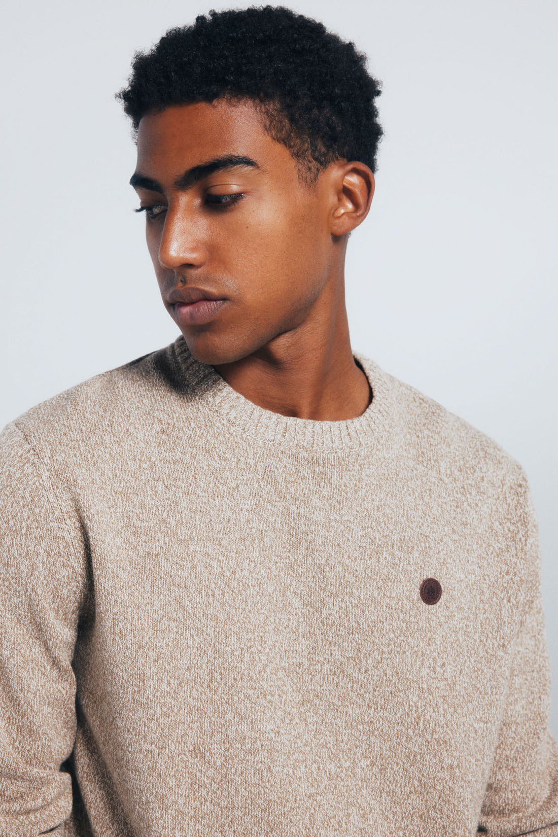 Springfield_Beige/Camel_Plain Fantasy Twisted Jumper_1402507_54_02