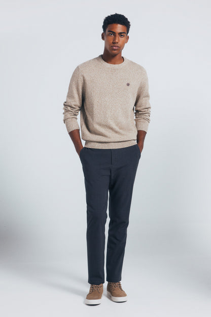 Springfield_Beige/Camel_Plain Fantasy Twisted Jumper_1402507_54_04