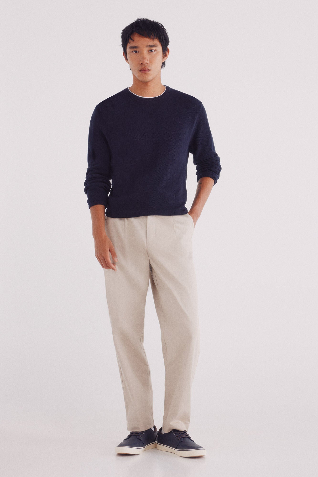 Springfield_Blue_Textured Jumper_1402509_11_04