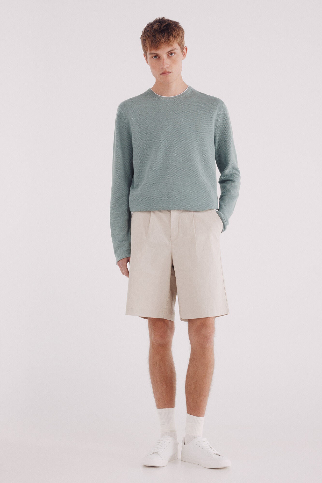 Springfield_Green_Textured Jumper_1402509_22_04