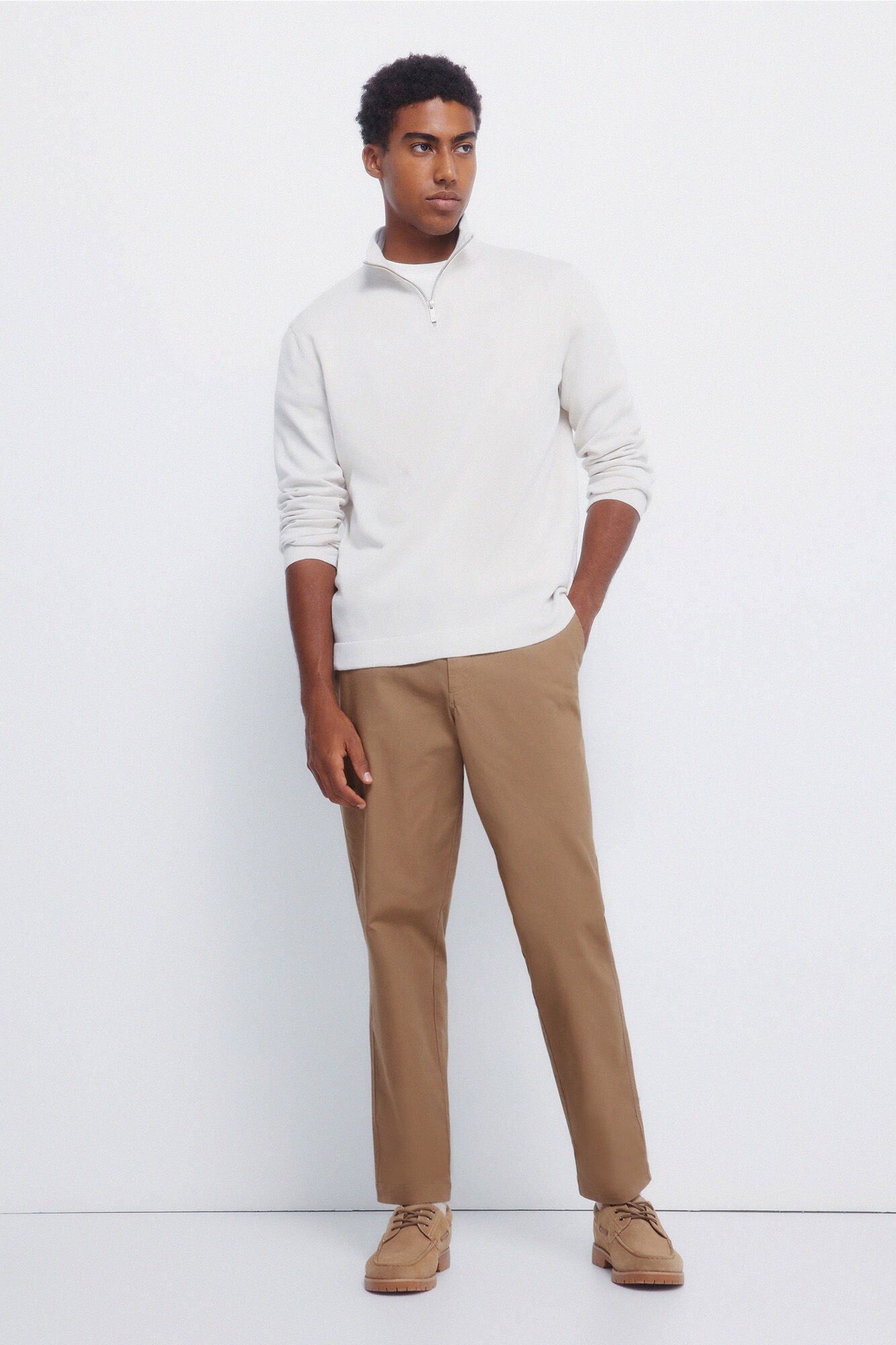 Springfield_White_Milano Zip Fastening Jumper_1402512_38_03