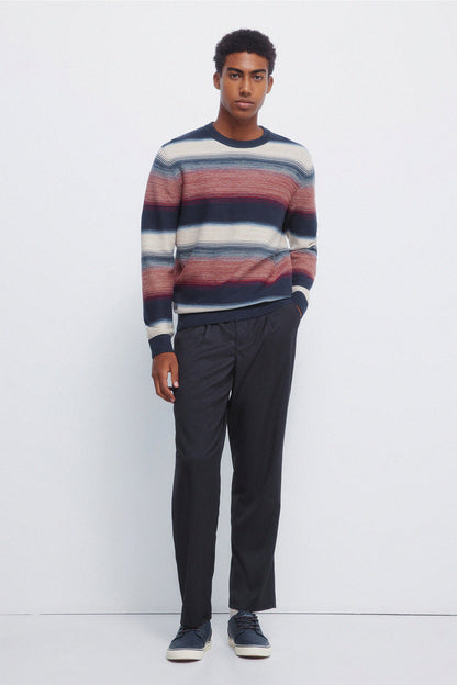 Springfield_Multicoloured_Structured Multi-Stripe Jersey_1402516_66_04