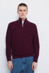 Springfield_Maroon_Plain Zip Fastening Jumper_1402519_69_01