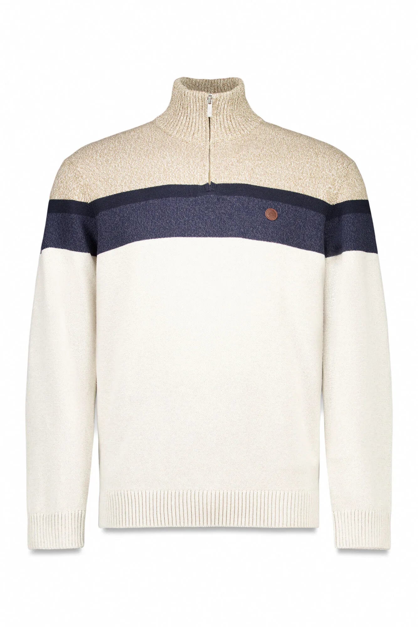 Springfield_0_Color Block Zip Fastening Jumper_1402529_48_05