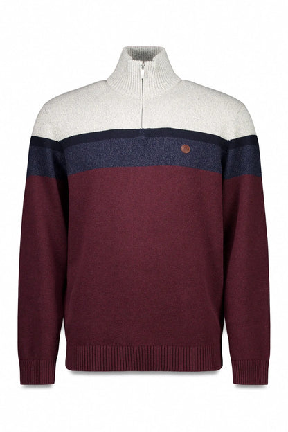 Springfield_Orange_Color Block Zip Fastening Jumper_1402530_67_05