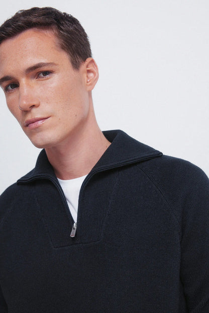 Springfield_Navy_Fashionable Trucker Neck Jumper_1402532_10_02