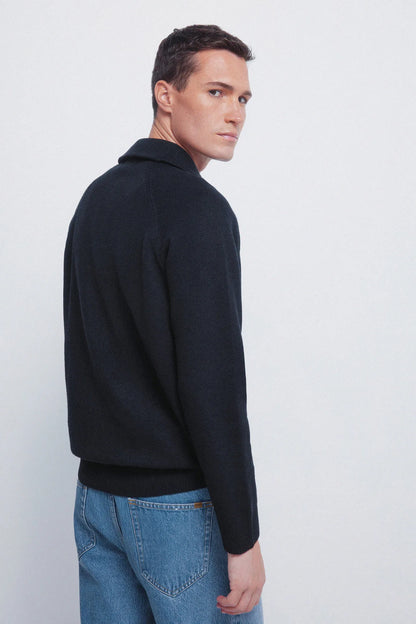 Springfield_Navy_Fashionable Trucker Neck Jumper_1402532_10_03